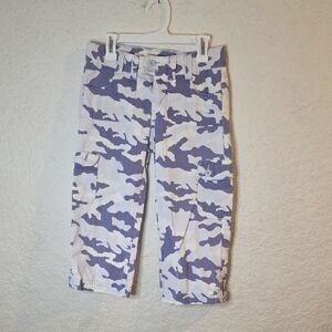 Old Navy Purple and White Camouflage Cargo Pants